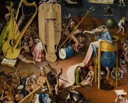 The Prince of Hell, detail of The Garden of Earthly Delights