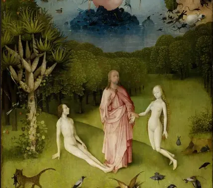 The dragon tree, detail of The Garden of Earthly Delights