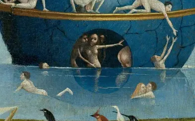 Inside the globe, detail of The Garden of Earthly Delights