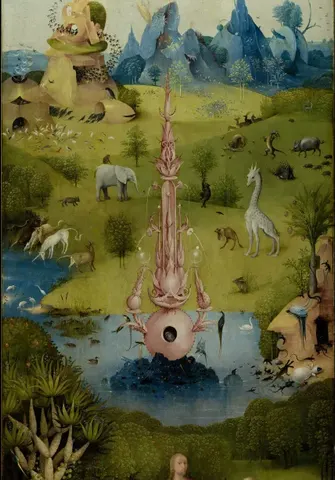 The Fountain of Life, detail of The Garden of Earthly Delights