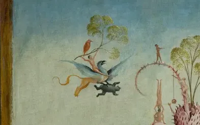 The griffin rider, detail of The Garden of Earthly Delights